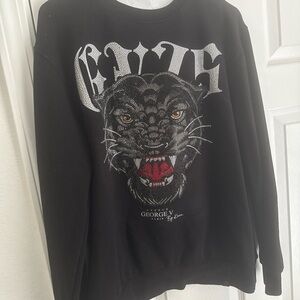 George Black Panther Graphic Crewneck Sweater
